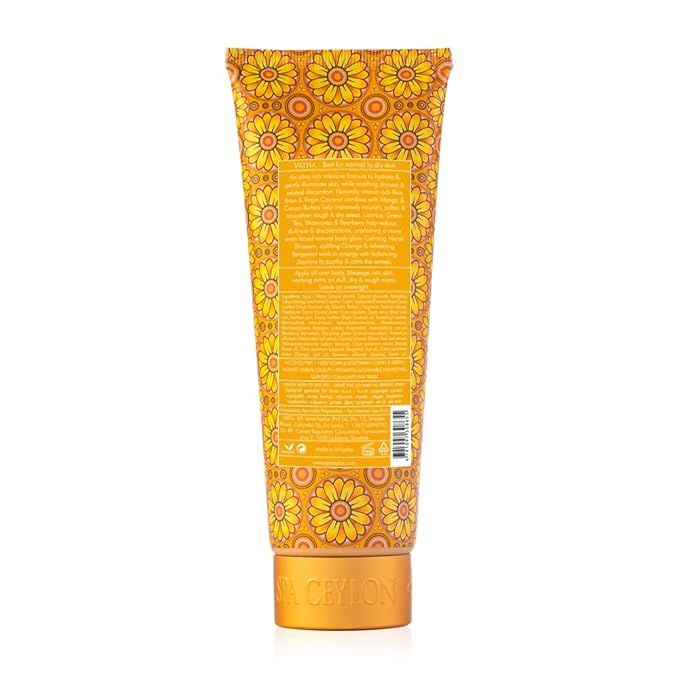 SPA CEYLON Neroli Jasmine Hydrate And Treat Rich Body Butter | Intense Moisture | Skin Softening | Floral Fragrance | Skin Rejuvenation
