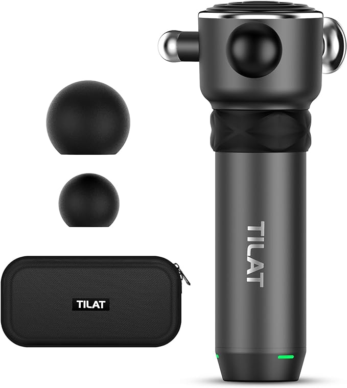 Massager Gun Deep Tissue, Cordless Vibrating Muscle Massage Gun - Handheld Quick Release Massager for Back, Neck and Fascial Binding - Targetred Trigger Point Therapy Massage Gun