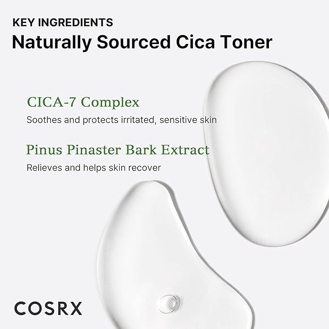 COSRX Pure Fit CICA Toner, 150ml / 5.07 fl.oz | Soothing Korean Toner for Sensitive Skin | Centella Asiatica Facial Toning Water | Korean Skin Care, Not Tested on Animals, Sulfates Free, Paraben Free