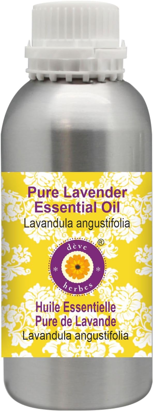 Deve Herbes Pure Lavender Essential Oil (Lavandula angustifolia) Steam Distilled 300ml (10 oz)