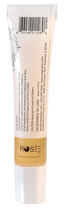Rosee Lip Gloss Vegan & Cruelty Free Treatment, Professional Make up, Long Lasting Glossy with Shea Butter, Moisturize, Protect & Smooth, High Shine, Non-Sticky (s. Sweet Banana, 0.5)
