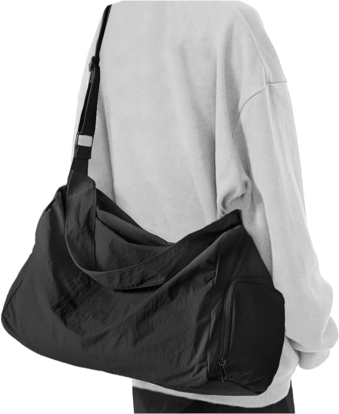 Small Gym Bag with Shoe Compartment, Workout Sport Duffle Bag for Women Travel, Waterproof Shoulder Overnight Bags Lightweight Carry on Tote Bags for Swim, Yoga, Dance