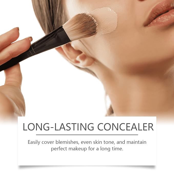 2 Pcs TLM Color Changing Foundation Makeup, Hydrating Waterproof and Light Long Lasting, Flawless Full Coverage Natural Color Face Primer Base Makeup.