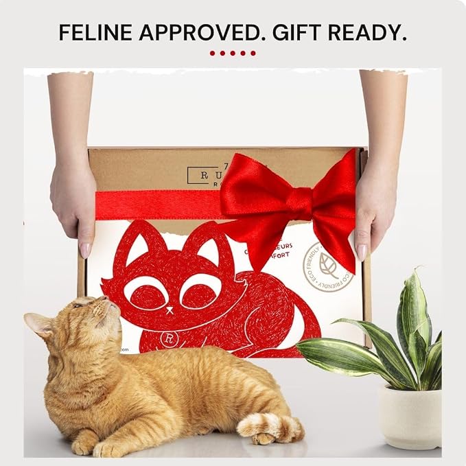 7 Ruby Road Cat Wall Hammock for Large Cats, Cat Wall Bed | A space-saving wall mounted cat bed with a washable, replaceable cushion that holds big cats up to 35 lbs