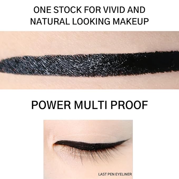 BBIA Last Pen Eyeliner - Waterproof Liquid Pen Eye Liner Long-Lasing Quick Dry Multi-Proof Easy Drawing Ink Tank Type with Precise & Flexible Fine Brush No-Skip Korean Eye Makeup (02 SHARPEN BROWN)