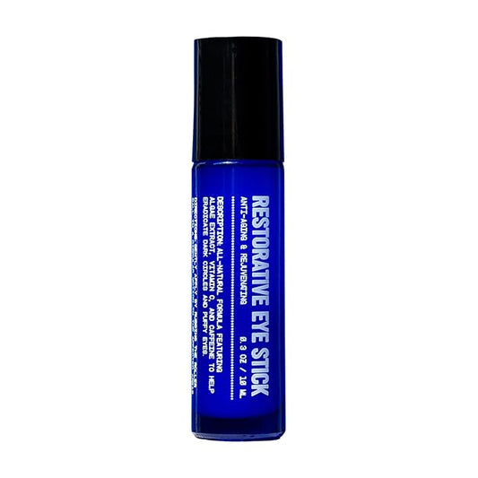 Blu Atlas Restorative Eye Serum Roller Stick for Men with Vitamin C & Niacinamide – Anti-Aging & Brightening Under Eye Cream Helps Reduce the Appearance of Dark Circles, Puffiness & Bags – 0.3 oz