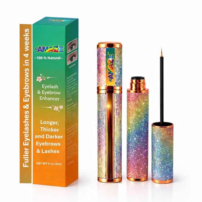 Eyelash & Eyebrow Growth Serum – 2-in-1 Lash and Brow Enhancer – Nourishing Natural Oils Formula – Vegan & Cruelty Free – Conditioning Treatment for Fuller Looking Lashes & Brows