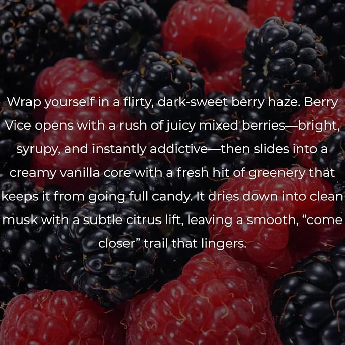 Vanilla Blackberry Eau de Parfum - Perfume for Women, Vanilla Perfume Spray with Blackberry, Raspberry Blossom, Vanilla Bean and Warm Amber Fragrance - Long Lasting, Made in the USA