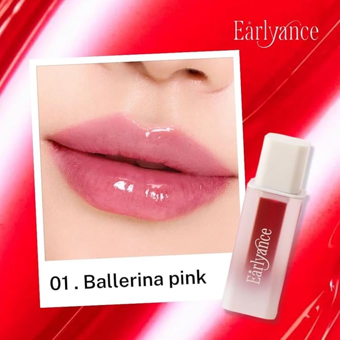 Peel Off Waterproof Lip Tattoo 6g - 24h Long Lasting Korean Lip Stain, Transfer Proof Matte Blush Red with plumping effect (Ballerina PInk)