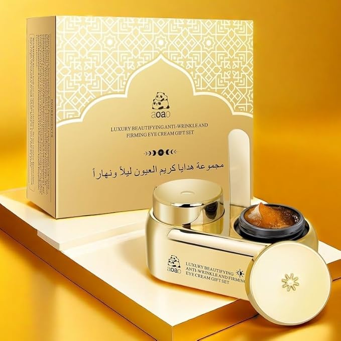 AOAO Anti-Wrinkle, Firming & Brightening Eye Cream, Day & Night Treatment with Niacinamide, Smooth & Lift for Dark Circles, Puffiness and Wrinkles, Birthday Under Eye Cream Gift for Women 15ml/0.5oz