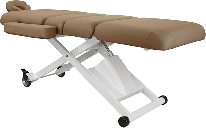 SKINACT Cleo Electric Spa Treatment Table, Facial Massage Bed ADA Compliant (Sand)