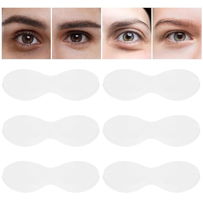 Abeillo 100 Sheets Disposable Eye Mask Non-Woven Disposable Facial Eye Covers Eyes Care Patches Paper Cosmetic Facial Skincare Spa Paper Beauty Sheets, Home Salon Beauty Tools
