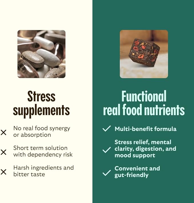 GEM Calm Bite | Supports Calm Mind & Clarity | Magnesium L-Threonate, Golden Chlorella, Lemon Balm | Holistic Non-Habit Forming | Gluten Free, Soy Free, Banana Cinnamon (7 Count)