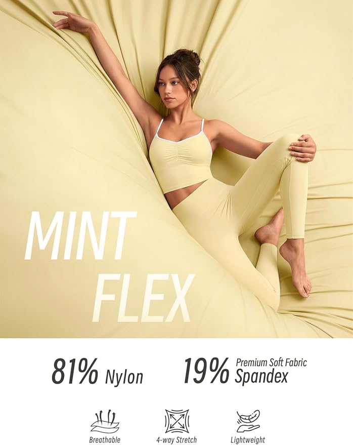 Longline Padded Sports Bra Workout Top for Women, Adjustable Straps Backless Crop Top Push Up Yoga Running Tank Top