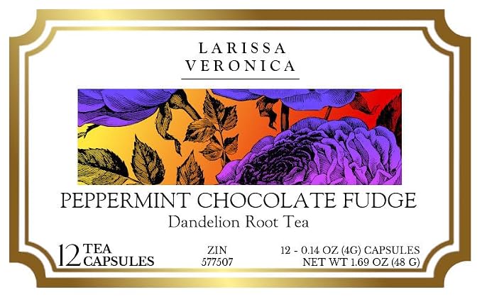 Peppermint Chocolate Fudge Dandelion Root Tea (Single Serve K-Cup Pods) (12 pods, ZIN: 577507)