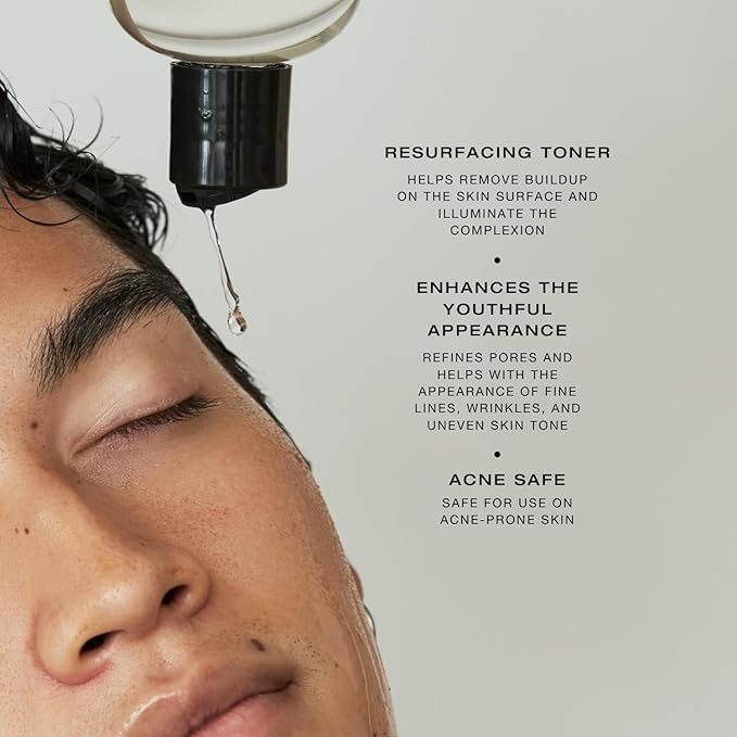 Biba De Sousa The Glycolic Lactic Toner - Exfoliating Toner with AHA, Hyaluronic Acid, and Aloe Vera - Illuminates Skin Complexion Without Excessive Drying (8 oz)