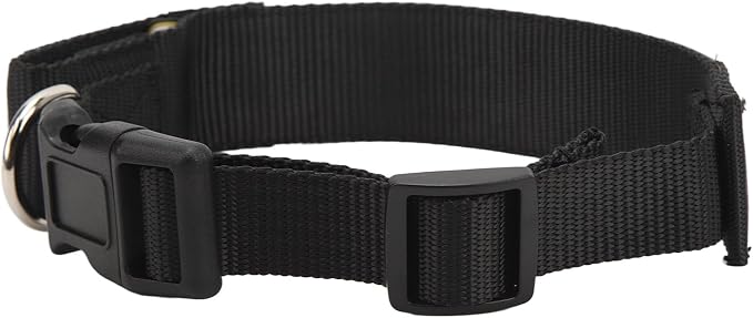 Rechargeable Programmable LED Dog Collar High Visibility Flashing Light Up Collar for Night Walks Polyester Ribbon Yellow Fit for Small to Large Dogs
