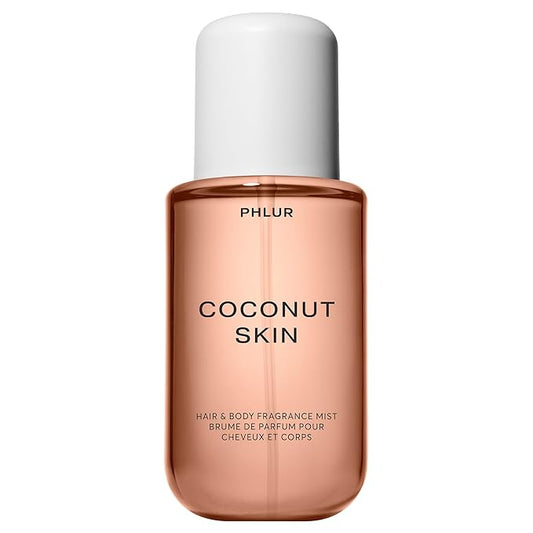 PHLUR Coconut Skin Body Mist, 8 Fl Oz – Hair and Body Perfume for Women, Body Spray with Fresh Coconut, Caramel, and White Florals with Sandalwood & Salted Amber Fragrance