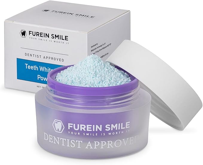Natural Mint Teeth Whitening Powder, Fluoride Free, 0.63 oz, Fresh Breath Care