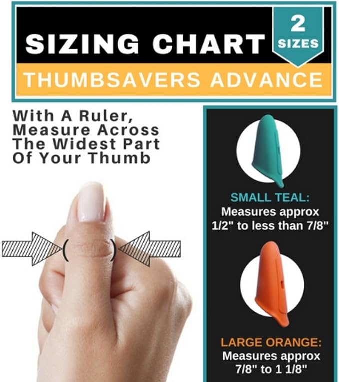Thumbsavers Advance Massage Tool for Deep Tissue and Trigger Point Massage – Joint Support for Massage Therapists, Chiropractors and Physical Therapists – Hand Protection Aid (Small, Teal)
