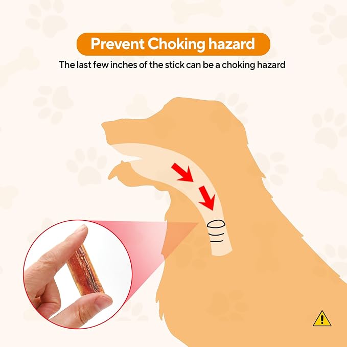 LIFLIX Cute Carrot Bully Stick Holder, Heavy Duty Dog Chew Holder for Large Breeds, Safety Device to Prevent Choking