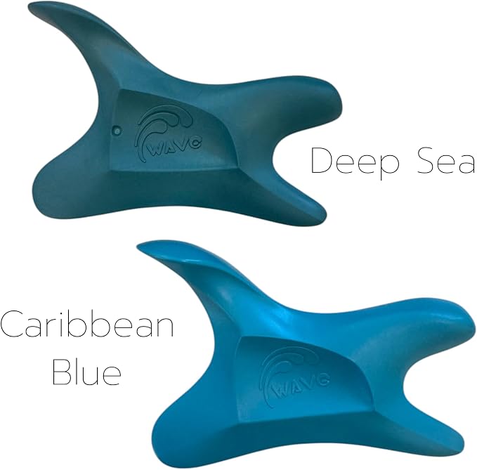 The Wave Tool Ultimate Soft Tissue Release Tool for Massage, Myofascial Release, Muscle Scraping, Generation 1 (Caribbean Blue)