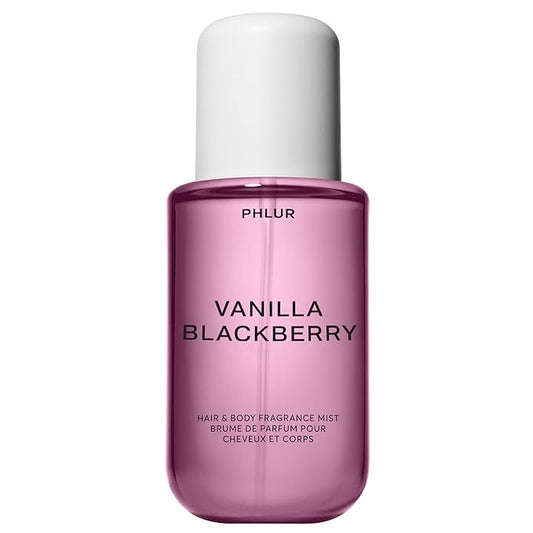 PHLUR Vanilla Blackberry Body Mist, 8 Fl Oz - Hair and Body Perfume for Women, Vanilla Perfume Body Spray with Blackberry, Raspberry Blossom and Warm Amber Fragrance