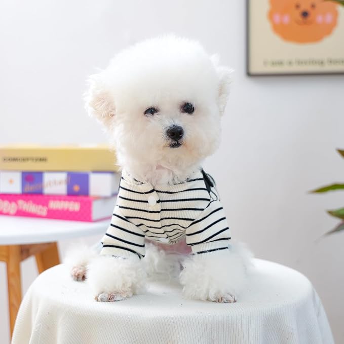 Dog Stylish Overalls Comfortable One Piece Puppy Outfits Summer Bib Overalls for Small Dogs Cute Pet Jumpsuit Onesie Chihuahua Yorkies Birthday Holiday Clothes Costume