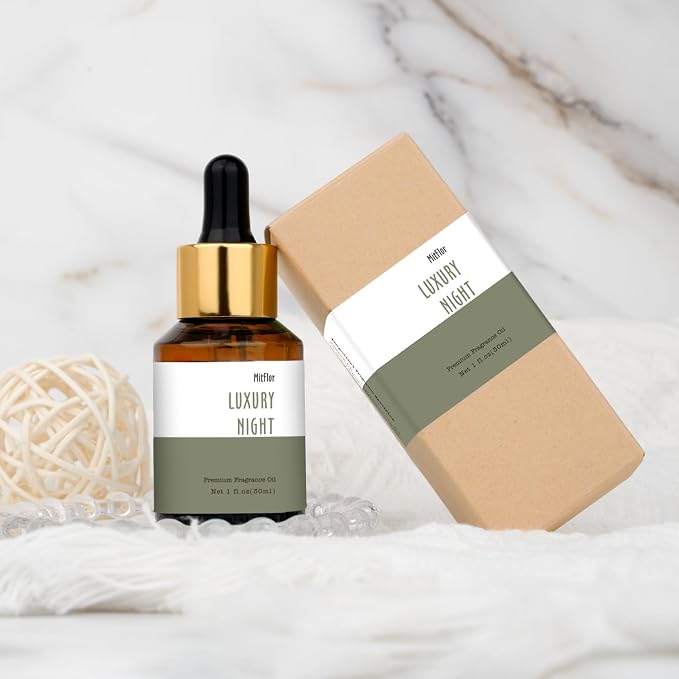 Luxury Night Fragrance Oil, MitFlor 30ml Hotel Diffuser Oil, Essential Oils for Diffusers for Home, Premium Fragrance Oil for Soap & Candle Making