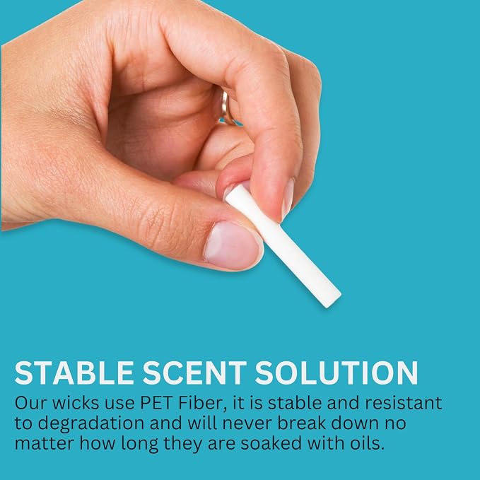 Wild Essentials Essential Oil Inhaler Tubes, Sticks (24 Pack), Wicks, Aromatherapy On the Go, Compact, Lightweight, Made in USA, Thick Medical Grade Plastic, Portable, Degradation Resistant, Premium