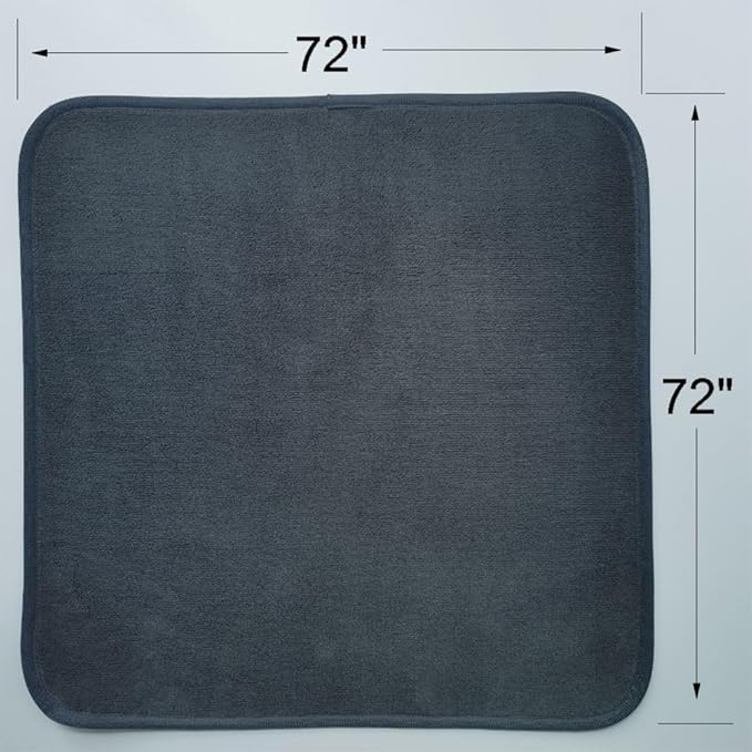Dog Pee Pad 72x72 in Washable, Waterproof, Non Slip Pet Pad for Training