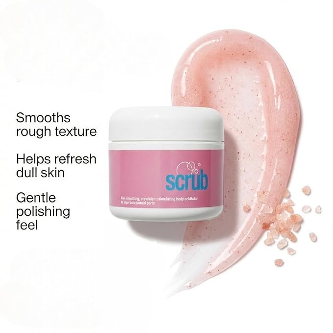 Exfoliating & Hydrating Body Care Set, Himalayan Pink Salt Scrub and Grapefruit & Red Ginger Body Cream, Plant-Based Moisturizing Duo, Helps Exfoliate & Hydrate, Soft Smooth Skin Feel, Vegan