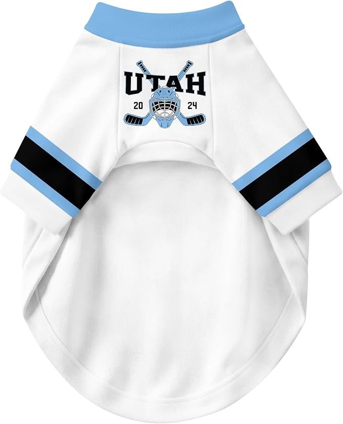 Utah Dog Clothes Personalized Pet T Shirt for Dogs Gift | Custom Name Number Jersey Style Pet Shirt for Dog