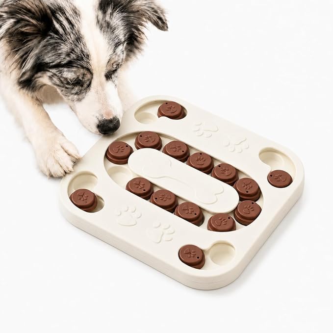 Cat Puzzle Feeder, Treat Maze Toy, 9.7 x 9.7 x 1.0 in