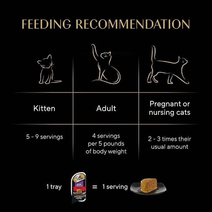 Sheba Perfect Portions Wet Cat Food Pate Tender Beef Entree,2.6 oz. Twin-Pack Trays,Cat Food Wet Recipe (,48 Servings),24 Count (Pack of 2)