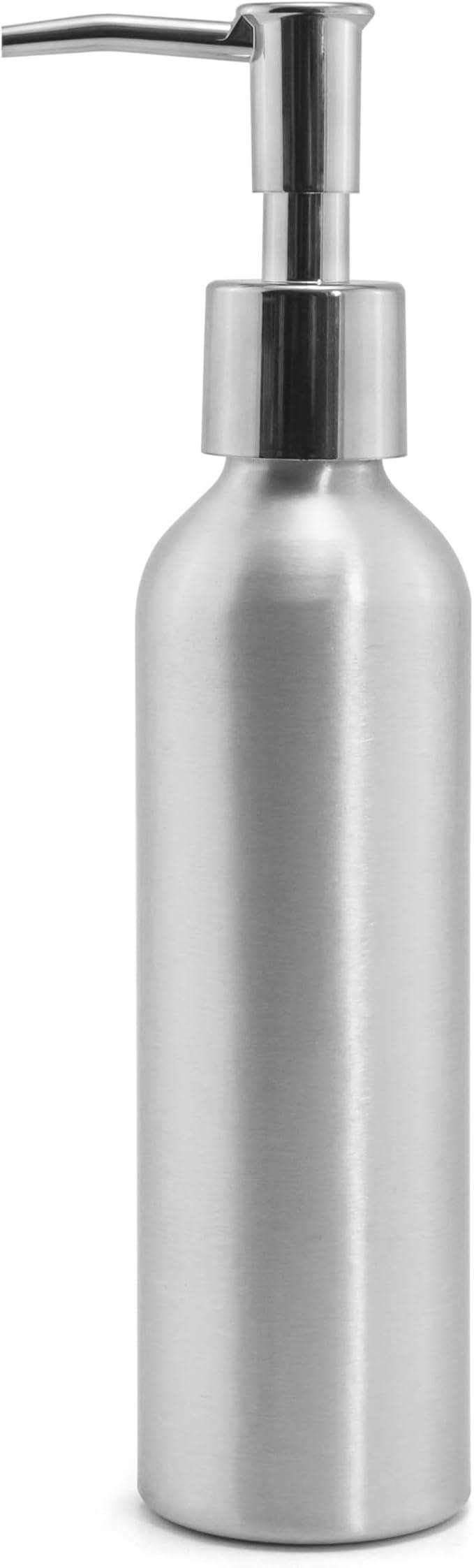 Elitzia ETAW02S ETAW03 Massage Oil Warmer Use Metal Pump Bottle Dispenser 1 Pack 8.45oz/250ml Portable Cylinder Massage Oil Gel Lotion Pump Durable Refillable Containers (Aluminum Bottle)