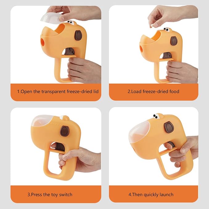 Interactive Dog Treat Dispenser with Adjustable Portion Control and Fun Throwing Action Smart Feeding Device