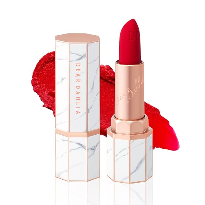DEARDAHLIA Lip Paradise Effortless Matte Lipstick (Margo) - Wightness & Silky Matte Lipstick with Long-Lasting and High-Pigment Color, Dahlia Petal Tip for Easy Use. Vegan & Cruelty-Free. 0.11 oz