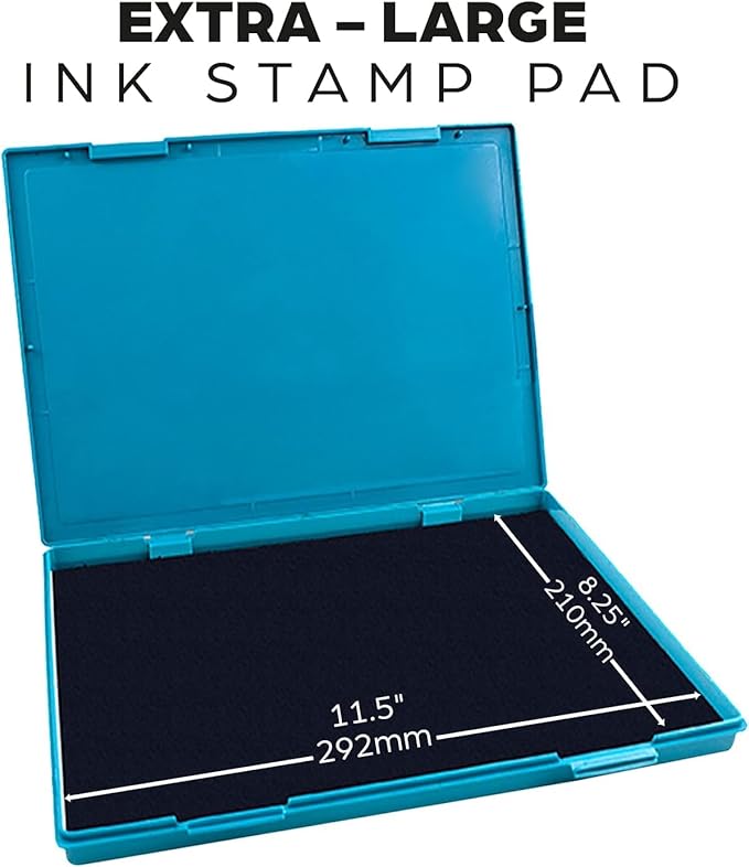 MaxMark Extra Large Dark Yellow Ink Stamp Pad - 8.25" x 11.5" - Industrial Felt Pad - Dark Yellow Color