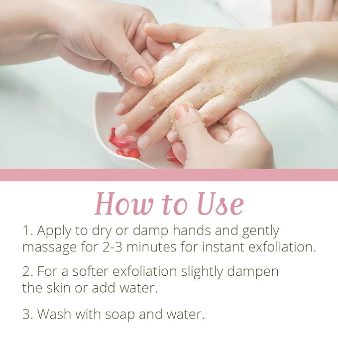 Gena Mani Spa Sugar Scrub, Prepares Hand, Nails, and Cuticles For Great Manicure Treatment 12 Oz