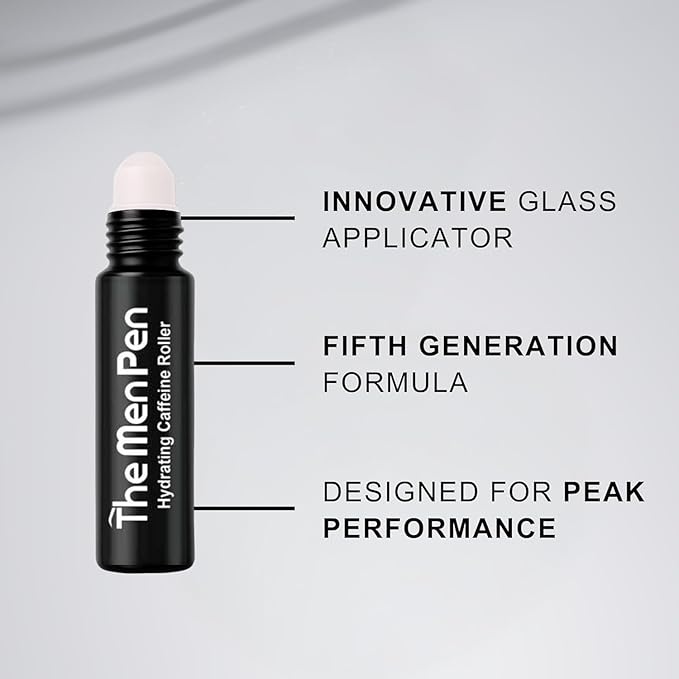 The Men Pen Eyebrow Boosting + Caffeine Kit | Eyebrow, Beard and Hair Filler | Waterproof, Long Lasting, Sweat Proof - Dark Brown
