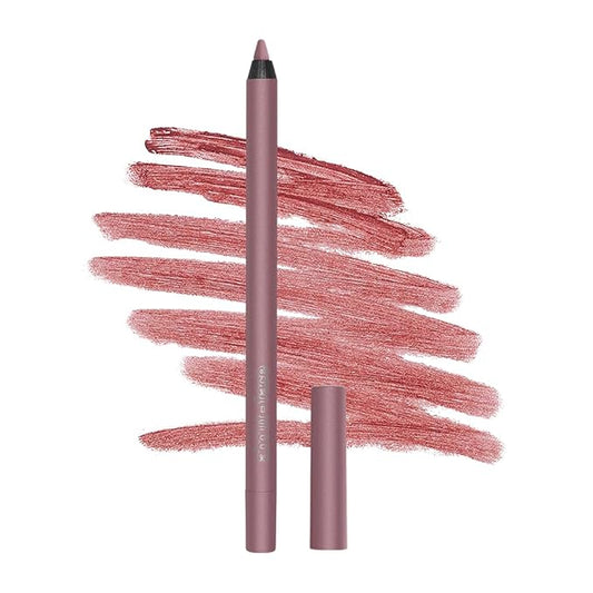 about-face Matte Fix Lip Pencil Midnight Seduction – Long-Wear, Creamy Matte Lip Liner with Hyaluronic Acid & Vitamins C & E – Vegan, Cruelty-Free, Clean Beauty – 0.042 oz (Soft Mauve)