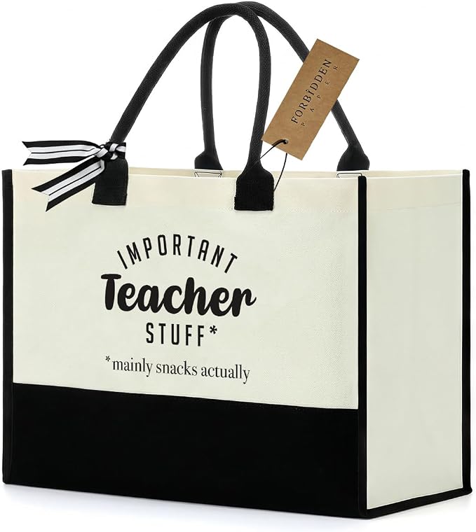 FORBIDDEN PAPER Gifts Tote Bag Important Stuff Tote Gift Gifts Birthday for Shopping Bag Grocery Bag Utility Tote