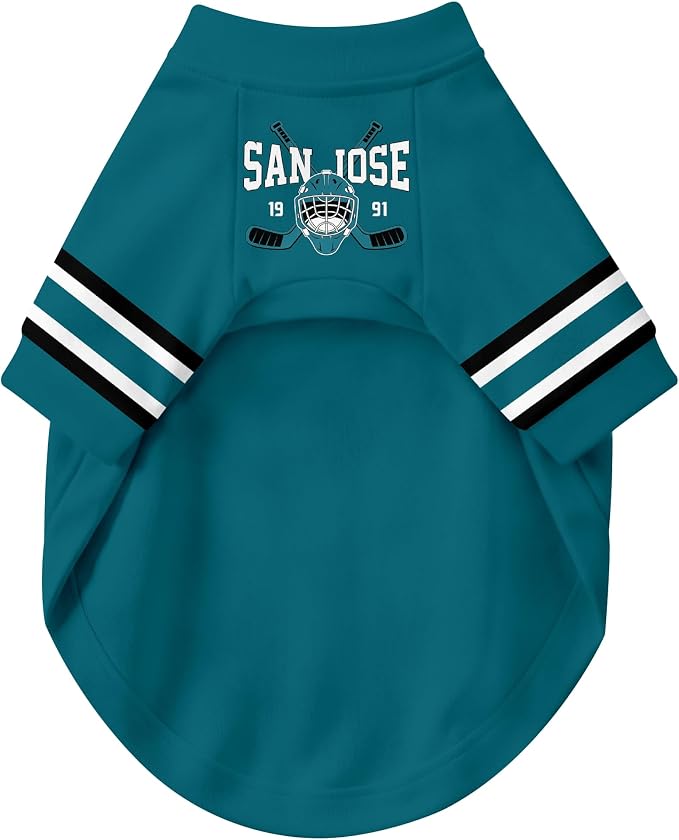 San Jose Dog Clothes Personalized Pet T Shirt for Dogs Gift | Custom Name Number Jersey Style Pet Shirt for Dog