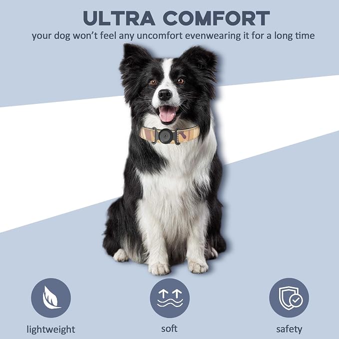 GPS Tracker for Dogs, Mini GPS Pet Tracker with Silicone Cover, IPX8 Waterproof GPS Tracker for Kids,No Monthly Fee,Work with Apple Find My(iOS Only),Smart Tracker for Dogs Finder Tracker Pets-Black-4