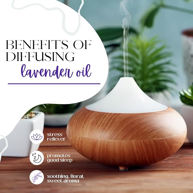 Lavender 40/42 Essential Oil – 8 fl oz (237 ml) Aluminum Bottle w/Plug Cap – 100% Pure Essential Oil – GreenHealth