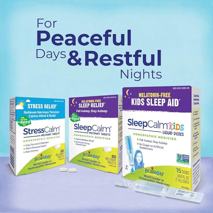 Boiron SleepCalm Tabs - 100 Count for Deep, Relaxing, Restful Nighttime Sleep - Melatonin-Free and Non Habit-Forming Sleep Calm Meltaway Tablets