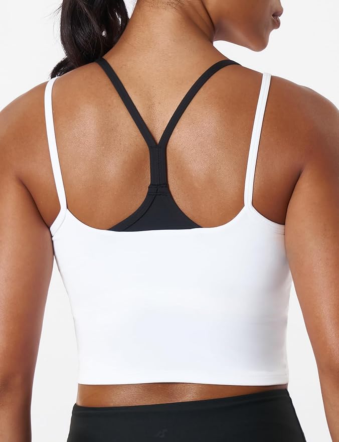 K-Swiss Tank Tops for Women - Color Block Double Lined with Built in Bra Yoga Running Gym
