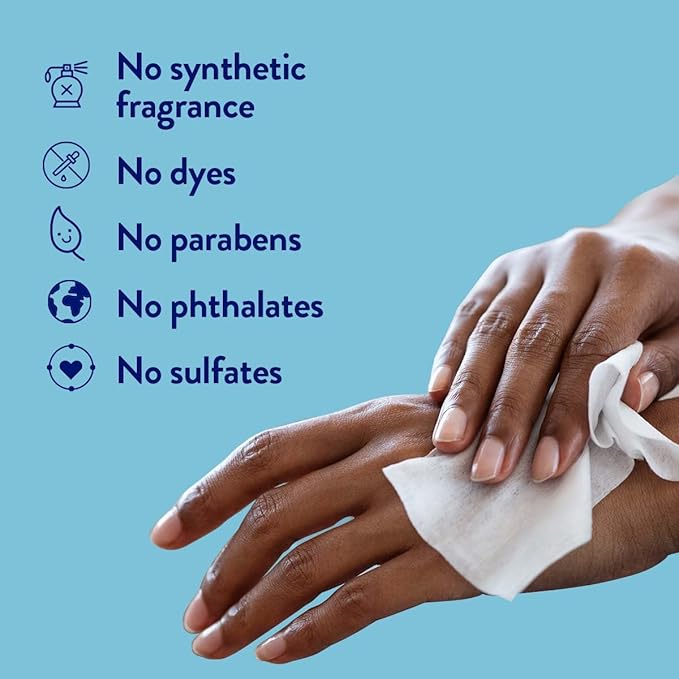 Megababe Megafresh Wipes | Unscented Cleansing Wipes for the Intimate Area | pH Balanced, Front & Back Use | 16 Individually Wrapped Wipes (Pack of 1)