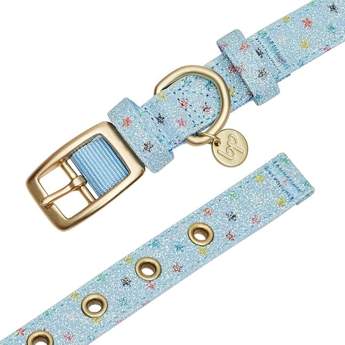 Blueberry Pet The Most Coveted Holo Glitter Dog Collar with Flower